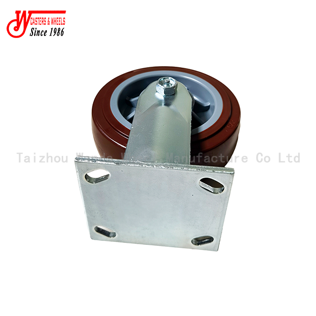 6 inch Medium Duty PP on TPU Rigid Caster for hand trolley