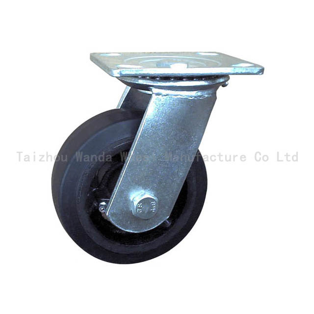 640x640 Cast Iron Hub Rubber Swivel Caster 5x2 水印