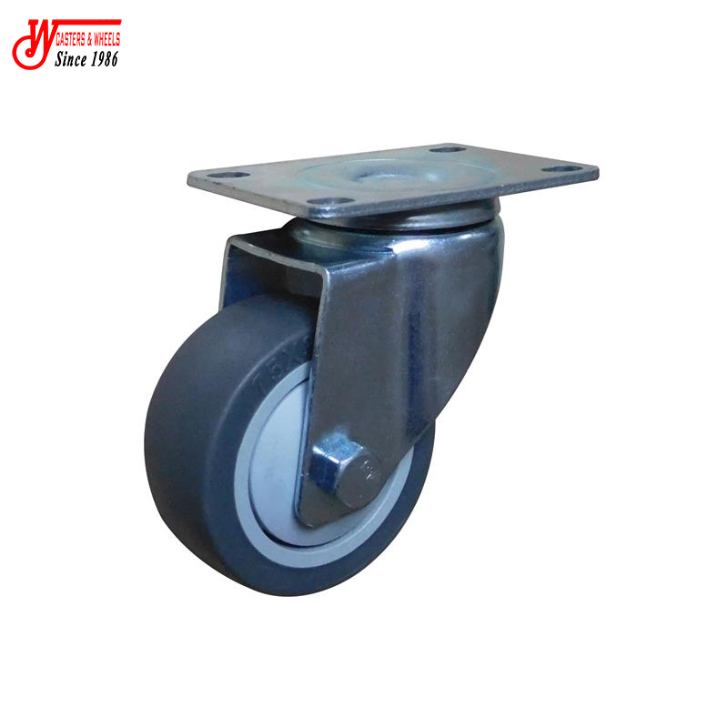 3 Inch Industrial Swivel TPR Rubber Caster with Ball Bearing