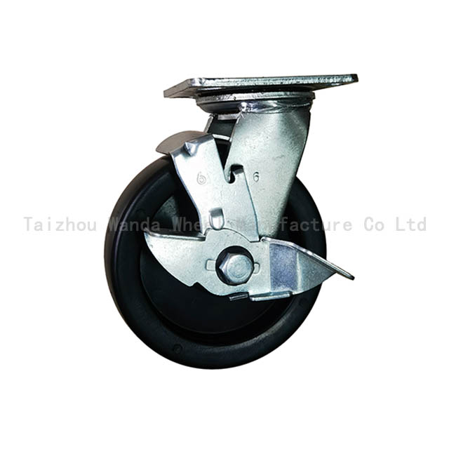 640x640 6x2 PP Wheel Swivel Caster with side brake 14(2) 水印1