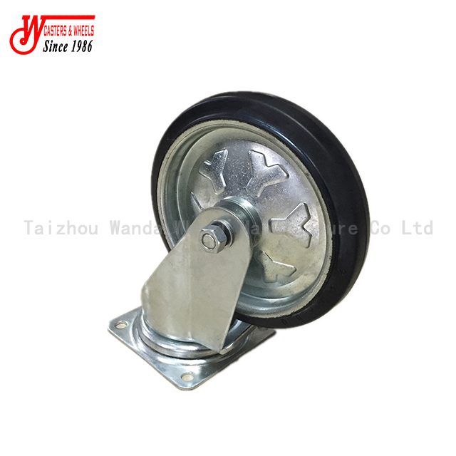 Medium Duty 250mm Japan Swivel Rubber Caster for table