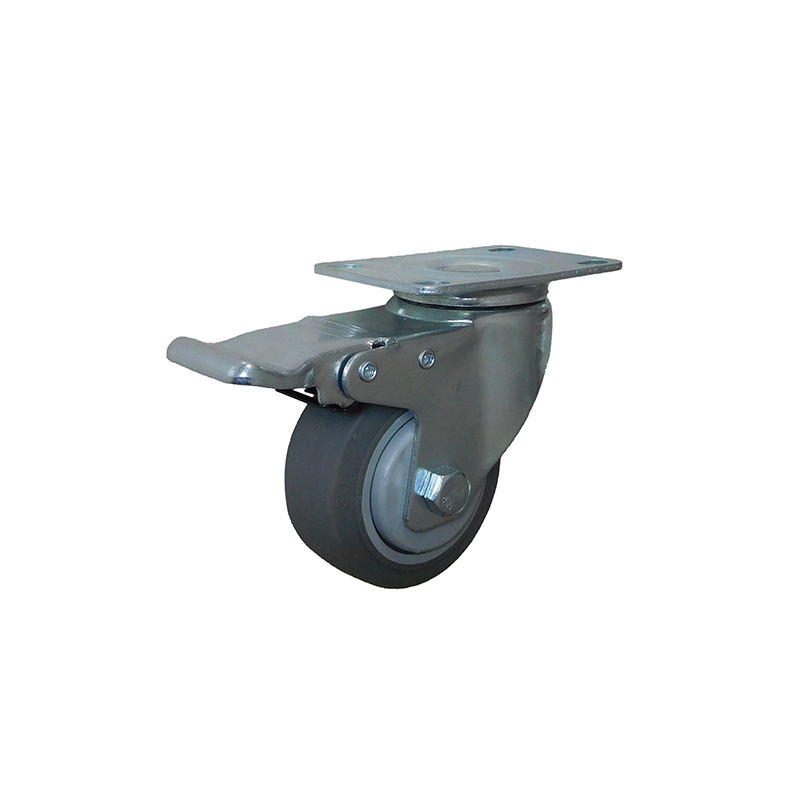 Picture-3 inch TPR Swivel Caster with total brake