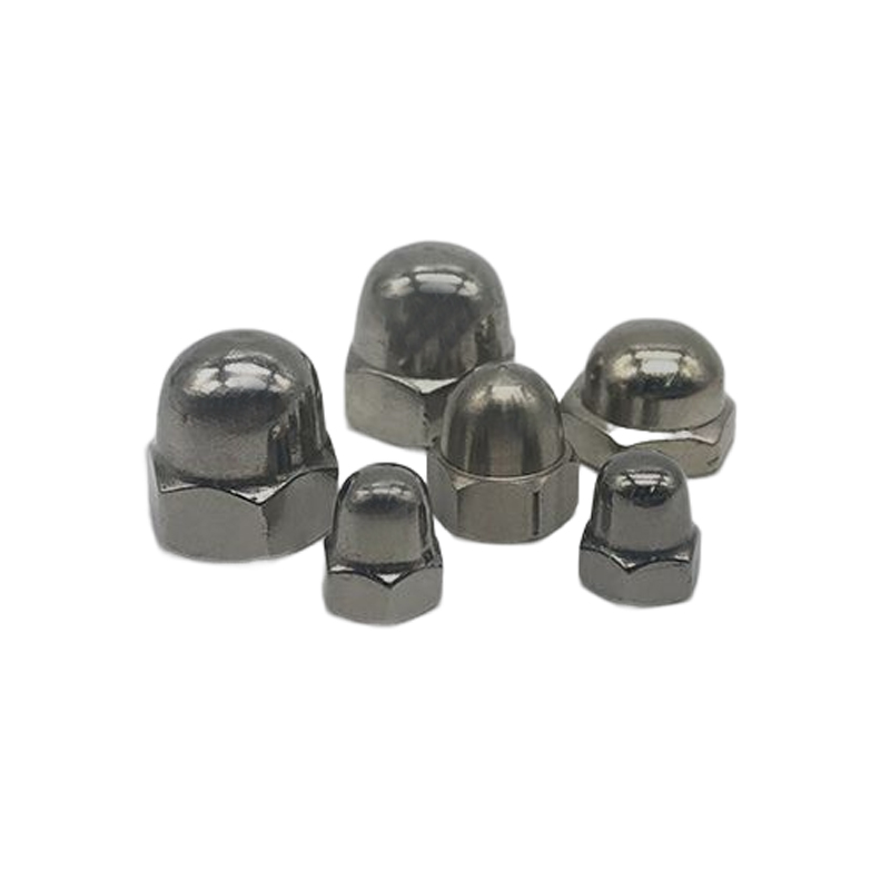 metric polished m2 m6 m8 m12 plastic protective bolt covers hex nut Hexagon domed Nylon Lock Cap Nuts