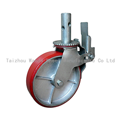 250x250 heavy duty PU scaffold caster