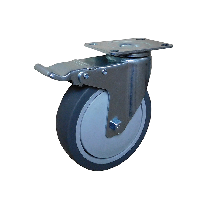 Picture-5 inch TPR Swivel Caster with total lock