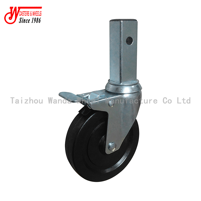 5 Inch black hard rubber Scaffold Casters for Scaffold Frame